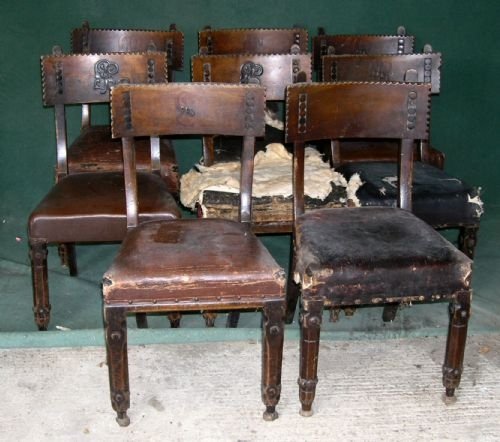 Matched Set of 8 19th Cent Dinning Chairs